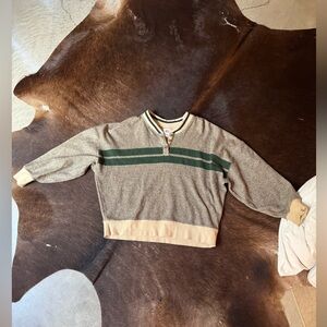 Urban Outfitters Beige and Green Sweater